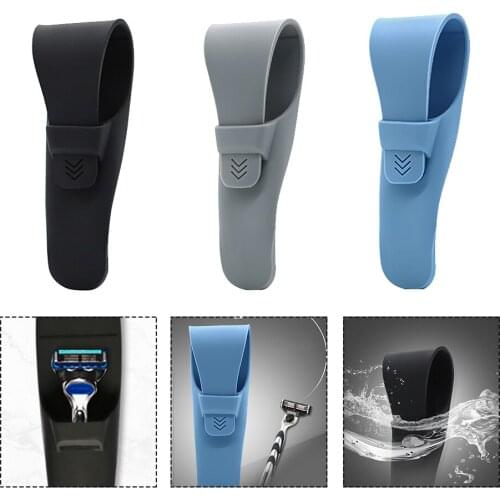 Razor Case Sheath Men Anti Scratch Shaving Machine Holder Portable Travel Washable Soft Silicone Elastic Bussiness Trip