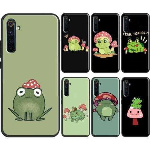 Mushroom frog Cartoon For OPPO Realme 7 6 Pro X2 X7 C11 C3 GT Phone Cover For OnePlus 9 Pro 8 Pro 8T Nord Case