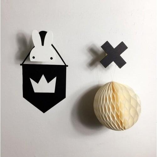 Wooden Cute Pattern Kids Room Clothes Hook For Kids Room Wall Decoration Home Wall DIY Hanger Hook Home Decoration #252623