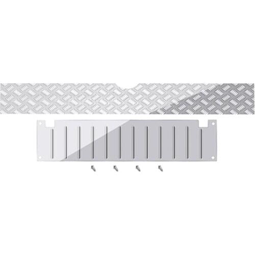 For WPL C14 Metal Rear Trunk Tool Box Decorative Board Anti-Slip Skid Plate 1/16 RC Car Upgrade Parts Accessories