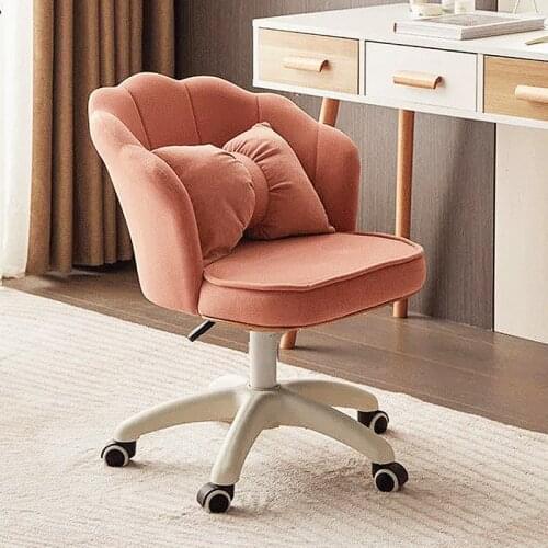 Nordic chair backrest bedroom desk home ins wind light luxury nail stool makeup net red dressing table dining chair