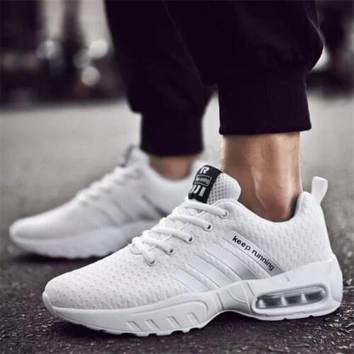 Hot Sale Air Cushion Sneakers Men Jogging Shoes Breathable Mesh Men Casual Shoes Unisex Trainers Outdoor Marathon Racing Shoes