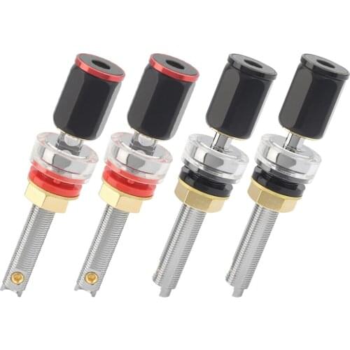 Audiophile Rhodanise Rhodium plated loudspeaker Binding Posts speaker posts 4pieces per lot