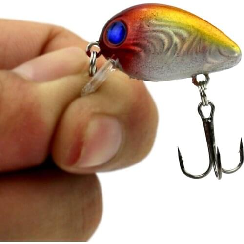 INFOF 10PCS small crankbait 3CM 1.6G pesca 3d eye fishing lure hard baitS fishing wobblers 10#hooks fake lures fishing