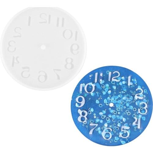 Epoxy Resin Mold Silicone Clock Mold Clock Casting Tools Handmade Jewelry Making Tool DIY Crafts Jewelry Accessories Wholesale