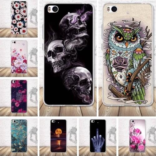 Soft TPU Silicone Case For Xiaomi Mi 5S Clear High Quality Ultra Thin Fashion Back Case Cover For Xiaomi Mi5S M5S Protective Bag