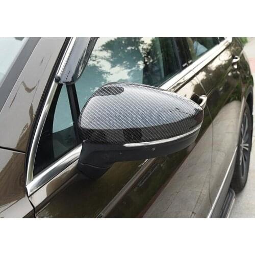 For Volkswagen VW Tiguan 2010-2015 Auto Car Front Side Rearview Mirror Cover Trim Car-Styling Car-covers Carbon Fiber