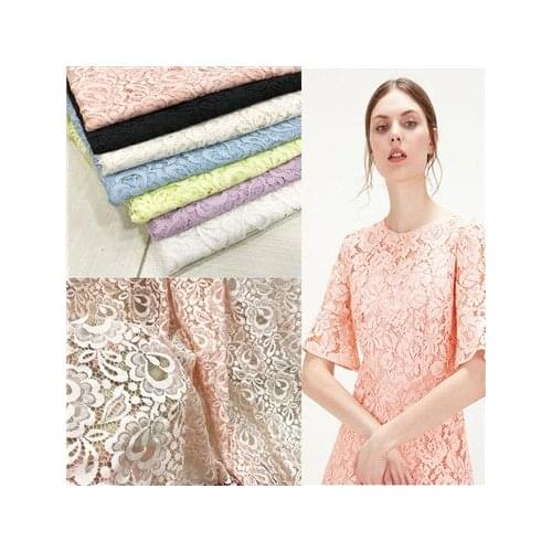 New cotton lace fabric dress fabric fabric three-dimensional lace fabric hollow lace fabric art