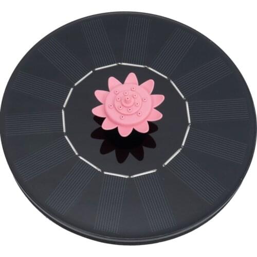 Floating Fountain Pump Solar Power With Nozzles Aquarium 1pcs For Outdoor Garden Decoration Fish Tank Black