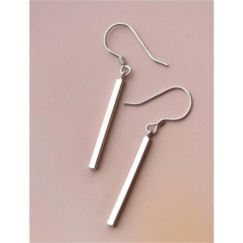 Simple Bar Earrings Rectangle Stick Geometric Earring for Women