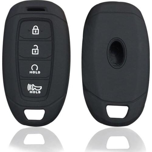 Silicone Key Holder Cap For Hyundai Accent Solaris 2020 2021 Ix35 Encino Verna Accent Santa Fe Azera Car Accessories Cover Case