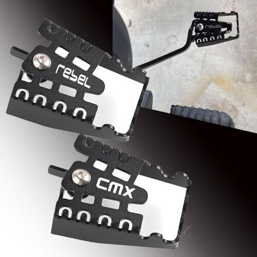 Motorcycle Rear Foot Brake Lever Peg Pad Extension Enlarge Extender For Honda Rebel CMX300 CMX500 Rebel CMX 300 500 2017-2021