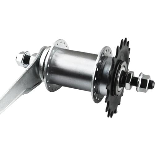 32 Hole Reversing Ride Backwards Brake Fixed Gear Bike Rear Hub Aluminum Alloy Bicycle Bike Coaster Brake Rear Hub 32 Holes Fixe