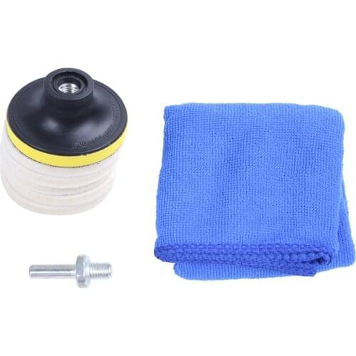 8PC 3inch 75mm Felt Polishing Pad Windscreen Scratch Repair Glass Polishing Kit