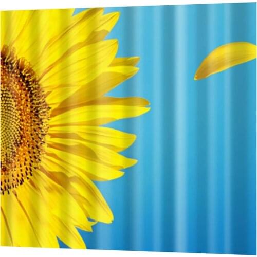 Shower Curtain With Hooks Bathroom Blind Waterproof Polyester