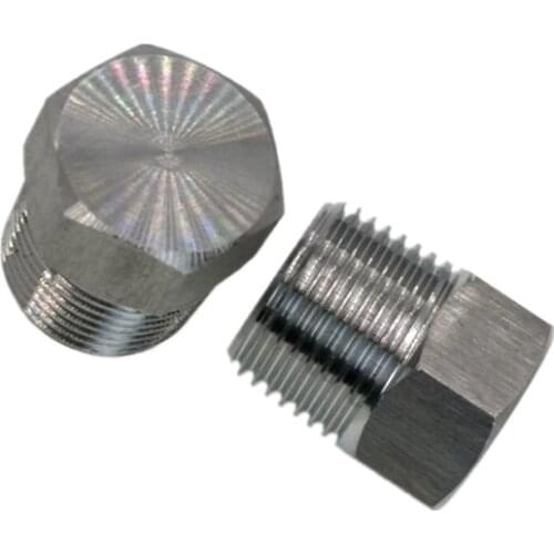 1/8" 1/4" 3/8" 1/2" 3/4" 1" BSP BSPT PT Male Thread 304 Stainless Steel Hex Head End Cap Plug Pipe Fitting Connector Adapter