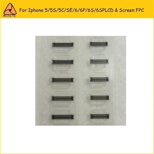 10Pcs/lot Original New FPC Connector for Iphone 5/5S/5C/SE/6/6Plus/6s/6s Plus LCD & Touch Screen FPC Connector on Logic Board