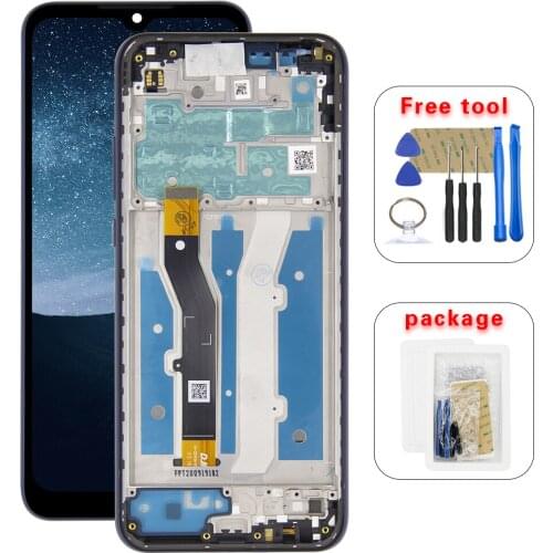 100% Test For Motorola Moto G play 2021 XT2093-1 XT2093-3-4-7 XT2093DL LCD Touch Digitizer +Frame