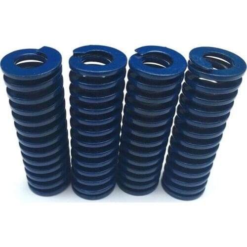 2pcs 20mm OD 10mm ID mold load industrial compression spring pressured spring rectangular compress die springs 25mm-60mm length