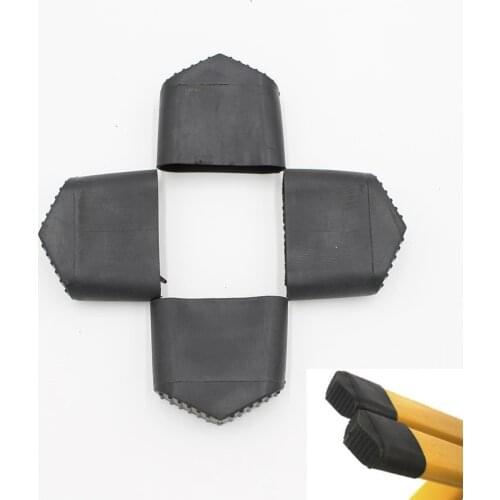4pcs Non-slip ladder feet Socks floor protector rubber grip Cushion pad pipe cap plugs dust Cover step ladder replacement foot