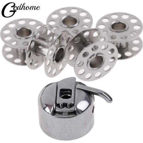 6pcs Metal Bobbins Spool Sewing Craft Tool For Sewing Machine Sewing Threads Empty Bobbins Sewing Accessories
