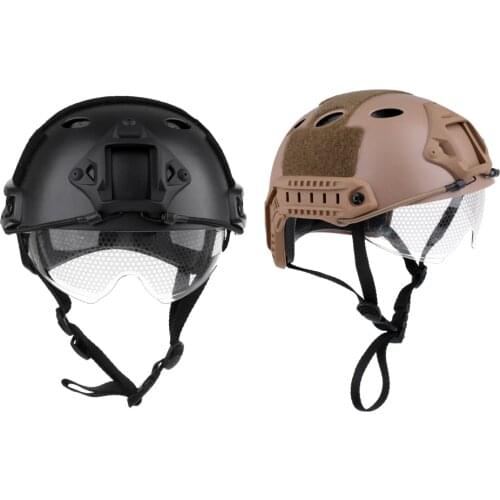 ABS Lancer Fast Helmet BALLISTIC Type w/ Retractable Visor OD