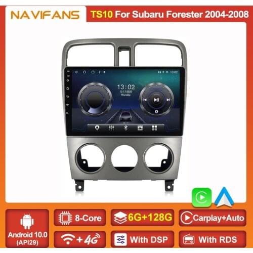 Android 11 DSP 6G+128G GPS Navi For Subaru Forester SG 2004 2005 2006 2007 2008 2 Din Auto Car Radio Multimedia Video Player RDS