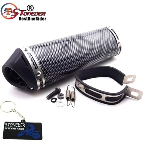 STONEDER 38mm Silence Exhaust Muffler Removable Silencer For Pit Dirt Motor Bike Quad ATV Motorcycle 125cc 140cc 150cc 160cc