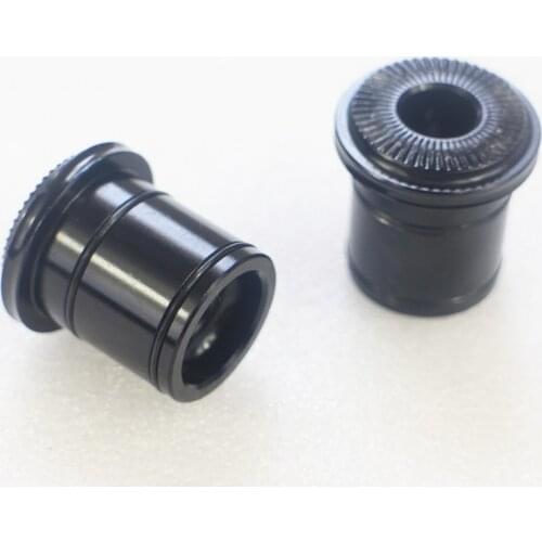 Novatec alloy side caps 9mm thru axle 4 IN 1 D881SB D991SB front hub left & right black bicycle converters adaptors a pair