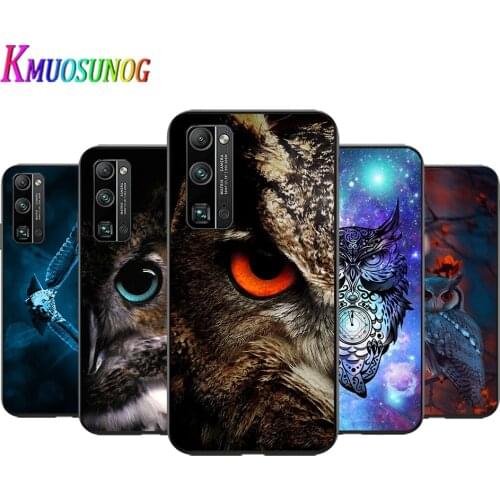 Hot Cute Animal Owl for Honor V30 30 30i 30S 20 20SView20 V20 20i Lite RU Pro Plus Black Phone Case