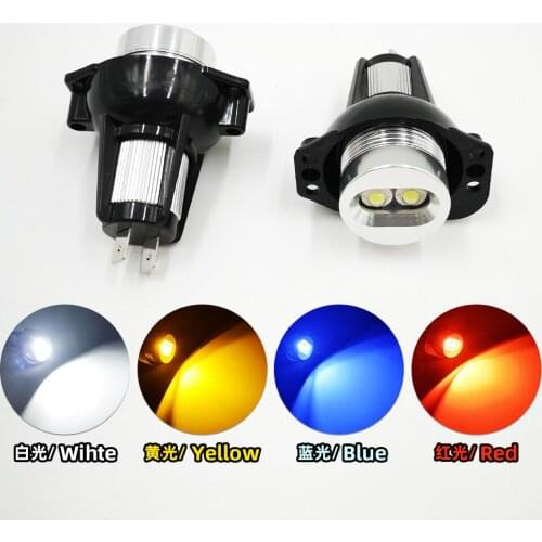 CSCSNL 2Pcs For BMW E60 E61 E63 E64 E70 X5 E71 X6 E82 E87 E89 Z4 E90 E91 M3 Canbus Error Free LED Angel Eyes Marker Lights Bulbs