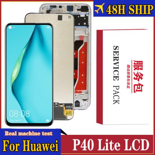 Original Screen for Huawei P40 Lite LCD Display Digitizer Assembly Touch Display Apply to Huawei P40 Lite Display for Nova 6 SE