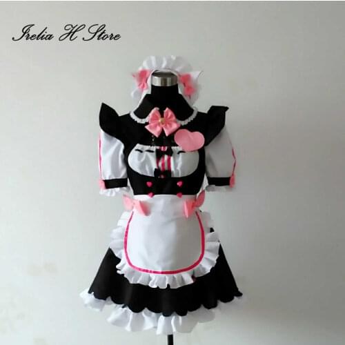 NEKOPARA Cosplay nekopara chocolat vanilla cosplay costume Halloween Maid dress custom size/made