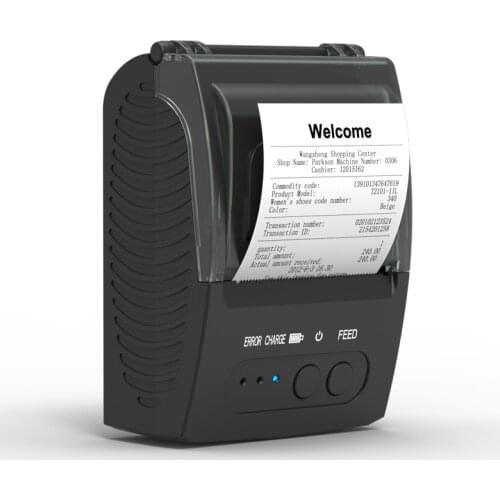 Android iOS Windows CD driver downloaded ESC/ POS Mini Portable Wireless Bluetooth 58mm Thermal Receipt Printer