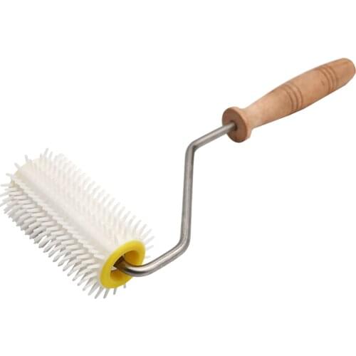 Bee Honey Extracting Uncapping Needle Roller Plastic+ Wooden Beekeeping Comb Tools Kit Home Garden Supplies