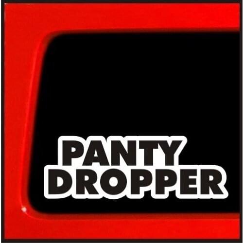 Panty Dropper Sticker for STI WRX evo turbo fast dsm euro stance decal 20x6.75cm
