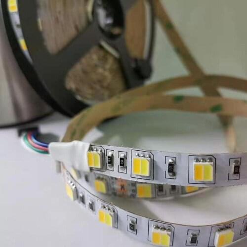 Tunable White LED Strip Lights Adjustable Color Temperature Warm White 2700K to Cold White 6500K 24V 60W 5050 300LED JK4