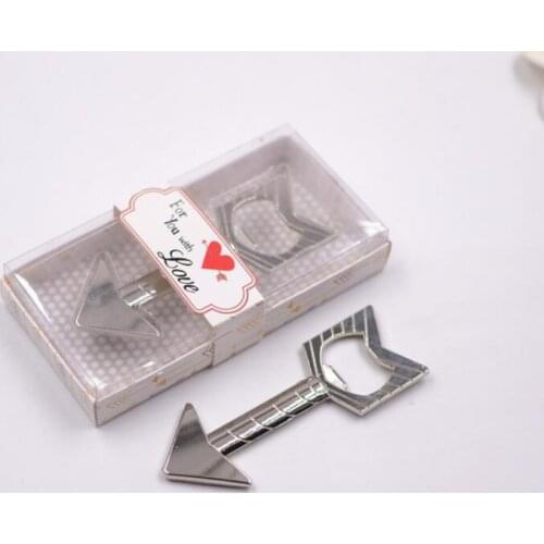 New arrival "An arrow through a heart" Beer Bottle Opener Western Wedding Gift For Guest LX4574