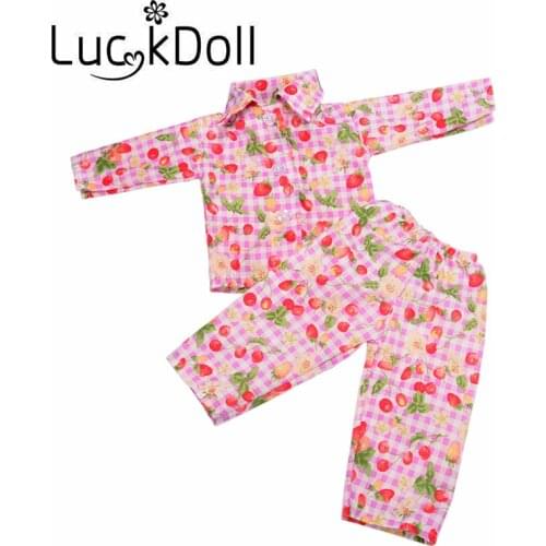 7 trend pajamas fit 18 inch / 43 cm -, Children best Birthday Gift (Only clothes)