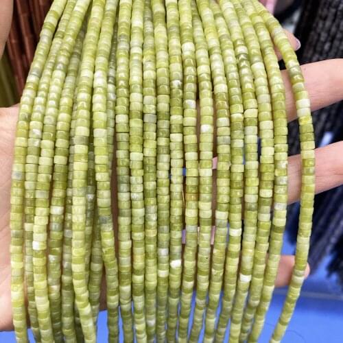Natural Stone Beads Coin Semi-precious Loose Beads For Jewelry Making 2 x 8 mm Charms DIY Necklace Bracelet Handiwork Accessory