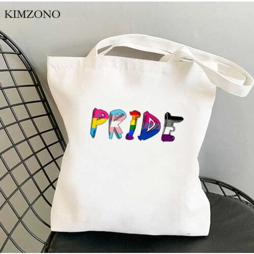 Lgbt Pride Rainbow shopping bag bolsas de tela shopping handbag recycle bag bolsa bag bolsas reutilizables reciclaje cabas