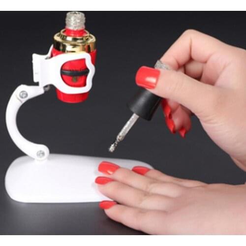Nail Polish Bracket Adjustable Hand Free Nail Polish Bottle Holder Display Stand Nail Varnish Clip Grip Manicure Holder Tools