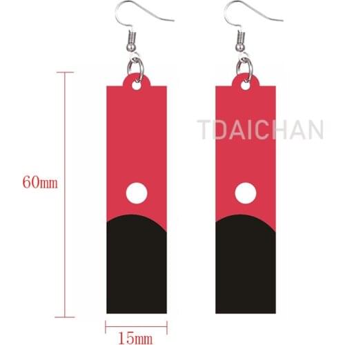 Tokyo Revengers Izana Kurokawa Earrings Acrylic Anime Cosplay Props Hanafuda Drop Earrings for Women Fashion Jewelry Accessories