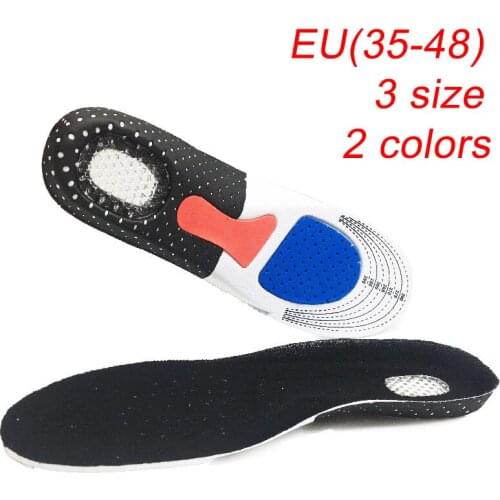 2021 Sport Running Silicone Gel Insoles for feet Man Women for shoes sole orthopedic pad Massaging Shock Absorption arch support
