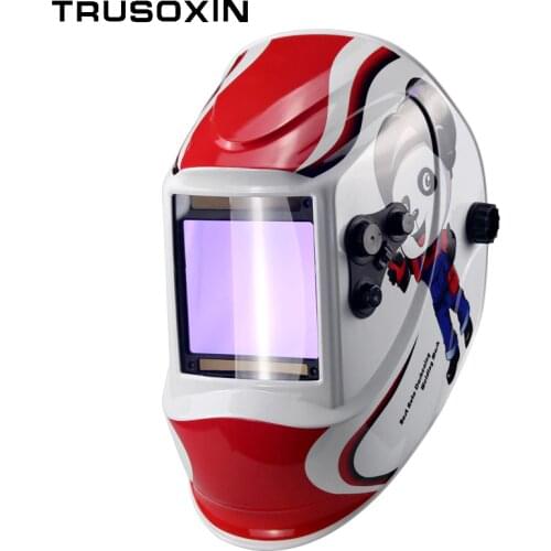 Out control Big view eara 4 arc sensor DIN5-DIN13 Solar auto darkening TIG MIG MMA welding mask/helmet/welder cap/lens
