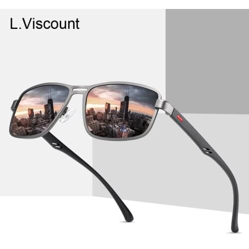 TR90 New Sunglasses Men Polarized Classic Vintage Square Luxury For Man Fishing Woman Sun Glasses Shades UV400 Lens