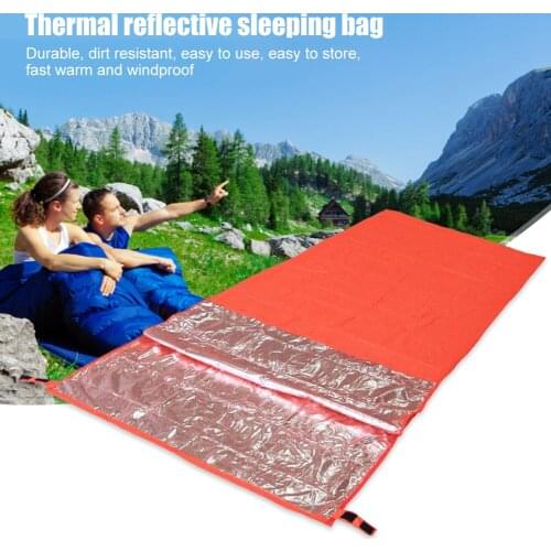 Outdoor Emergency Sleeping Bag Thermal Warm Travel Camping Adventure Rescue Survival Blanket Reusable Mat Hunting Accessories