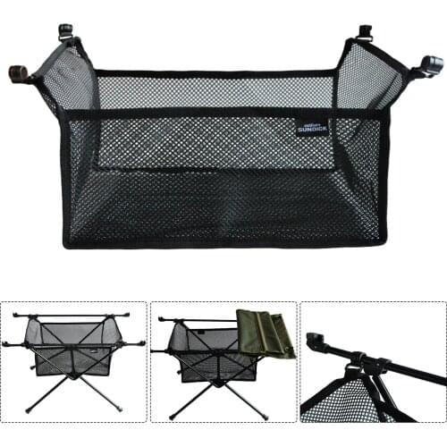 SUNDICK Outdoor Folding Table Net Bag, Fine-Knitted Thick Net Storage Bag under Desk, Portable Lightweight Foldable Desk Bag HOT