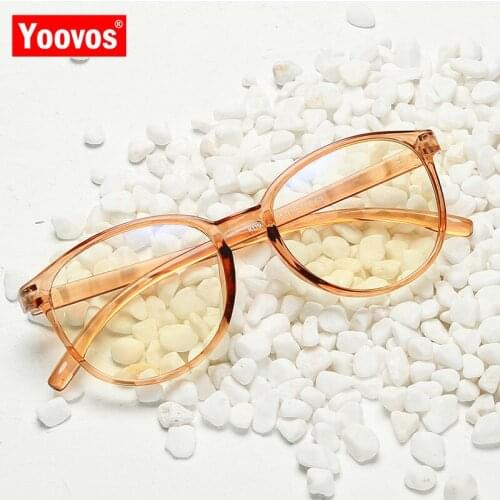 Yoovos 2021 Glasses Frame Men Luxury Round Glasses For Men/Women Blue Light Vintage Eyeglasses Women Eyewear Gafas De Hombre