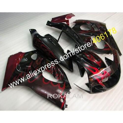 Factory Color For Suzuki 96 97 98 99 00 GSXR600 750 GSX R750 R600 1996-2000 Red Flame Body Work Motorcycle Fairings